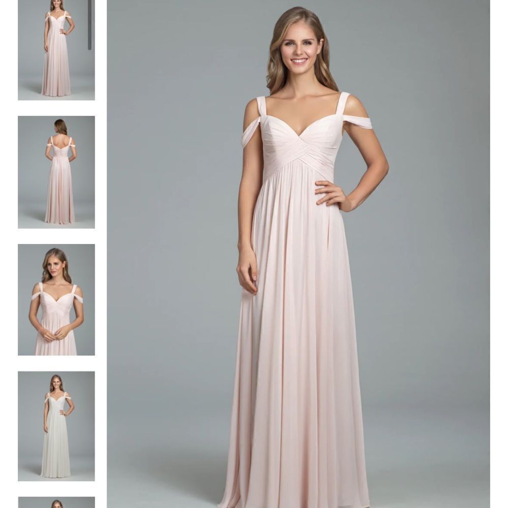 Hayley Paige Occasions Chiffon Dress 5801